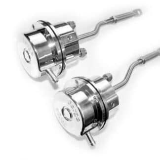 <p>A pair of servicable replacement actuators for the Lotus V8 Twin turbo.<br />