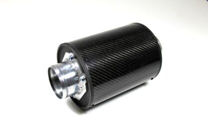 Carbon Air filter canister with 76mm O/D inlet/outlets.