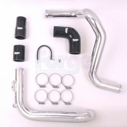 An alloy and silicone replacement boost pipe kit for the Megane 225/230. The silicone couplers are available in a choice of red