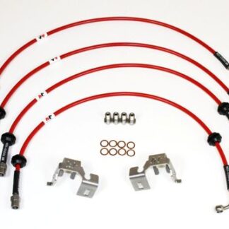 <p>Replacement brake hoses manufactured from stainless steel braided PTFE hose coated in a protective PVC sheath and fitted with swaged high quality stainless steel fittings. We also include stainless steel hose support brackets to ensure a perfect installation.</p>