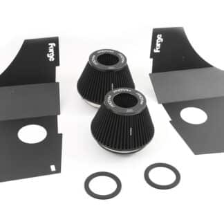 <p>The FMINDK33 is the new intake kit developed for the Kia Stinger GTS. Its open cone design allows for increased induction note which adds extra theatre to the driving experience of the 3.3L V6. With the use of the premium quality <a href="https://www.ramair-filters.co.uk/" target="_blank">Ram Air</a> filters and bespoke laser cut heat shrouds this kit not only sounds good