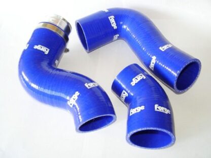 <p>This kit comprises of three silicone hoses complete with CNC alloy couplers and the highest quality stainless clamps. These hoses will withstand greater temperatures and pressures compared with the OEM hoses and they look fantastic. The hoses replace the two intercooler hoses and also the throttle body hose.</p>