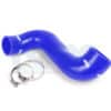 this free flowing hose improves turbo response throughout the rev range. The re-enforced silicone structure will withstand greater temperatures and pressures than the original hose and is ideal for tuned engines.</p>