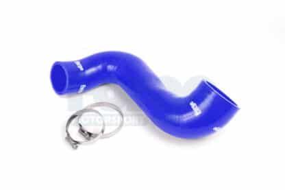 this free flowing hose improves turbo response throughout the rev range. The re-enforced silicone structure will withstand greater temperatures and pressures than the original hose and is ideal for tuned engines.</p>