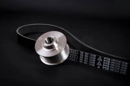 Forge Motorsport present the Supercharger Reduction Pulley for the Audi S5 3.0T and replacement drive belt.