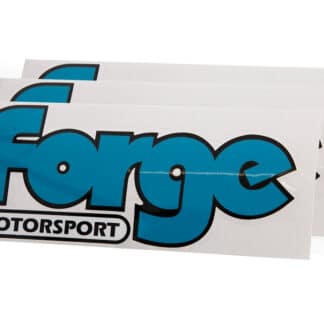 <p>A pack of 3 Forge Motorsport vinyl stickers. These are 6" x 2.5" approximately. Self adhesive on the rear with a removable clear film&nbsp;to the front