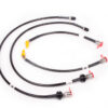 Hosetechnik lines are hand-finished with Teflon-lined braided stainless steel bodies and custom-machined stainless fittings. They are available in no less than 12 hard-wearing PVC sleeve colours