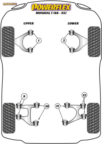 Powerflex Rear Upper Wishbone Inner Bush - Khamsin (1974 - 1982) - PF17-200