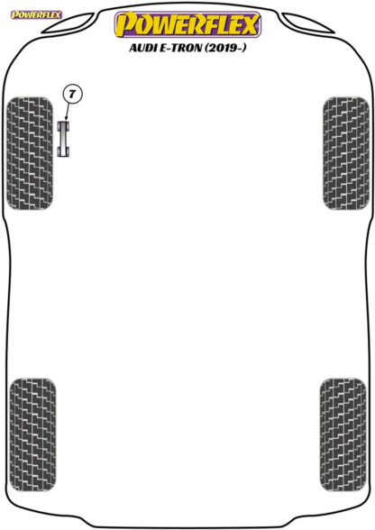 Powerflex Jack Pad Adaptor - Cayenne E3 9Y (2018 on) - PF3-1664