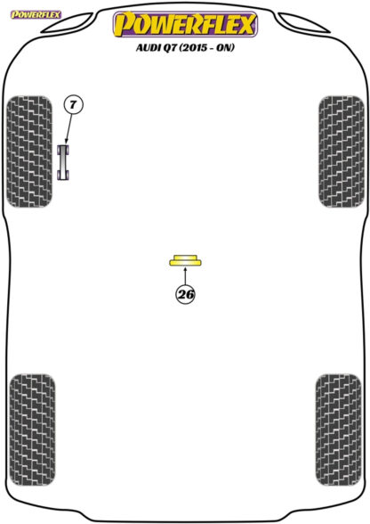 Powerflex Jack Pad Adaptor - Cayenne E3 9Y (2018 on) - PF3-1664