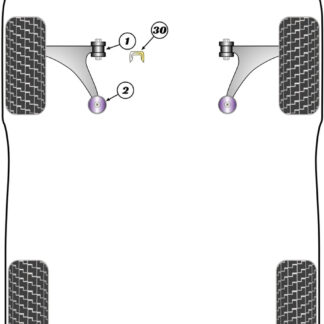 Powerflex Upper Gearbox Mount Insert (Diesel) - Bipper (2007-on) - PFF1-1130R