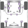 Powerflex Front Outer Roll Bar Mount Lower 12mm - Coupe Quattro (85-91) Quattro (80-91) QS (84-85) - PFF3-105-12