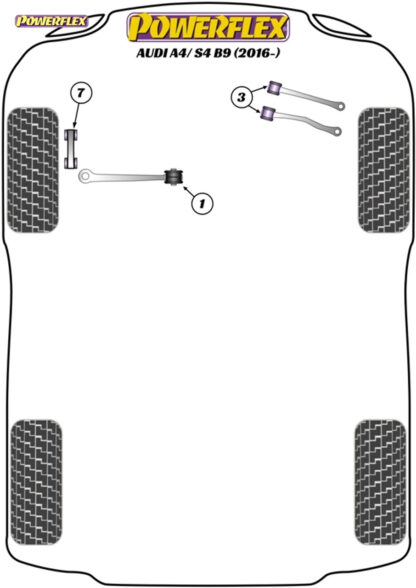 Powerflex Front Upper Control Arm Bushes - A8 (2018 - ON) - PFF3-1203