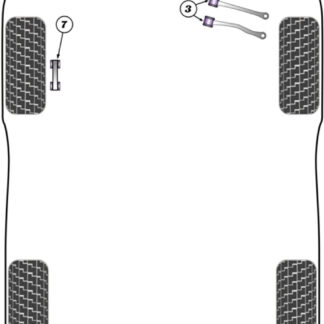 Powerflex Track Front Upper Control Arm Bushes - Camber Adjustable - A8 (2018 - ON) - PFF3-1203GBLK