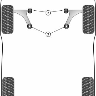 Powerflex Front Wishbone Front Bushes  - Boxer / Manager (2006 - ON) - PFF50-5701