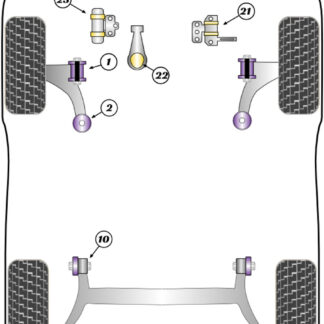 Powerflex Upper Engine Mount Insert - A1 GB (2018-on) - PFF85-1821