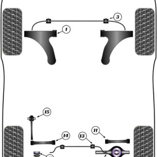 Powerflex Rear Lower Front Control Arm Bushes  - Niro DE (2017 - 2022) - PFR26-111