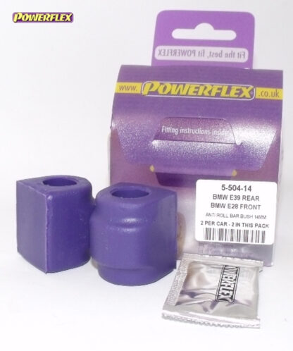 Powerflex Rear Anti Roll Bar Mounting Bushes 14mm - E39 5 Series 540 Touring - PFR5-504-14