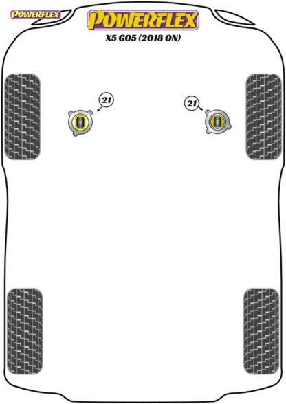 Powerflex Track Engine Mount Insert Kit - Z4 E89 (2009 -)   PFF5-4020BLK