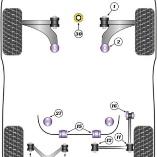 Powerflex Track Lower Engine Mount Insert (Large) - Transit / Tourneo Connect Mk3 (2021 ON) - PFF85-830BLK