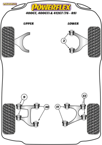 Powerflex Rear Upper Wishbone Inner Bush - Merak (1972 - 1983) - PF17-200