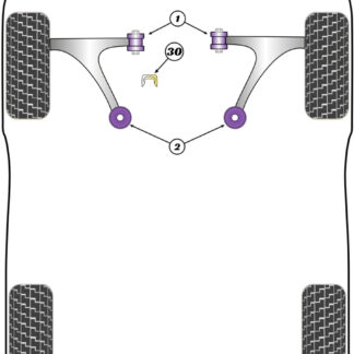Powerflex Upper Gearbox Mount Insert (Petrol) - Bipper (2007-on) - PFF1-1130