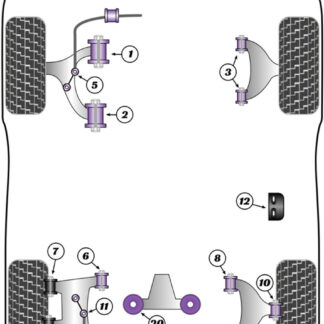 Powerflex Heritage Door Stop Bushes - MX-5