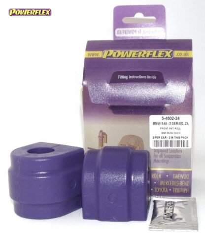 Powerflex Front Anti Roll Bar Bushes 24mm - E39 5 Series 535 to 540 & M5 - PFF5-4602-24