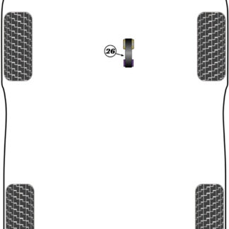 Powerflex Track Lower Torque Mount - X-Trail T32 (2013 on) - PFF60-8026BLK