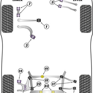 Powerflex Track Rear Wheel Bearing Housing Bushes  - SQ5 (2013 - 2017) - PFR3-714BLK