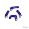 <p>A set of four reinforced silicone turbo hoses for the Porsche 997 3.6 Turbo (2006-2009) which includes our CNC machined "push fit" couplings to ensure ease of installation and longevity. These hoses will withstand greater temperatures and pressures than the OEM hoses and look absolutely fantastic.</p>