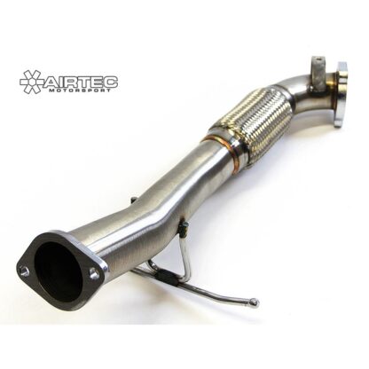 Made to a high quality standard and all tubing is finished in brushed stainless steel.Designed and finished in the UK*This is a universal fitting product proven to give significant power gains as well as increased pops and bangs due to an improved flow of exhaust gases.*We recommend this to be used with Stage 2 (ECU Software) but can be used with a standard carManufactured from T304 grade stainless steel tube.Formed using the finest mandrel bending machines.AIRTEC Motorsport Downpipe includes:DownpipeGasketsBoltsPlease note: De-cats are sold for motorsport and off road use only and will not pass a UK MOT test or police road side checks.AIRTEC part no: ATEXHFO3