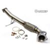 Made to a high quality standard and all tubing is finished in brushed stainless steel.Designed and finished in the UK*This is a universal fitting product proven to give significant power gains as well as increased pops and bangs due to an improved flow of exhaust gases.*We recommend this to be used with Stage 2 (ECU Software) but can be used with a standard carManufactured from T304 grade stainless steel tube.Formed using the finest mandrel bending machines.AIRTEC Motorsport Downpipe includes:DownpipeGasketsBoltsPlease note: De-cats are sold for motorsport and off road use only and will not pass a UK MOT test or police road side checks.AIRTEC part no: ATEXHFO3