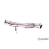 The AIRTEC Motorsport 3.5" downpipe reduces down to a 3" flange to fit the stock cat / aftermarket de-cat or sports cat.Can be easily cut and modified to fit a larger flange.Made to a high quality standard and all tubing is finished in brushed stainless steel.Designed and finished in the UK*This is a universal fitting product proven to give significant power gains as well as increased pops and bangs due to an improved flow of exhaust gases.*We recommend this to be used with Stage 2 (ECU Software) but can be used with a standard car.Supplied with all relevant gaskets and fixings.Comes with downpipe locking bolts.Manufactured from T304 grade stainless steel tube.Formed using the finest mandrel bending machines.Please note: De-cats are sold for motorsport and off road use only and will not pass a UK MOT test or police road side checks.AIRTEC part number: ATEXHFO9
