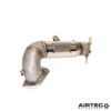 which effectively improves the engine’s breathing by allowing it to expel gases more quickly. This in return means faster throttle response