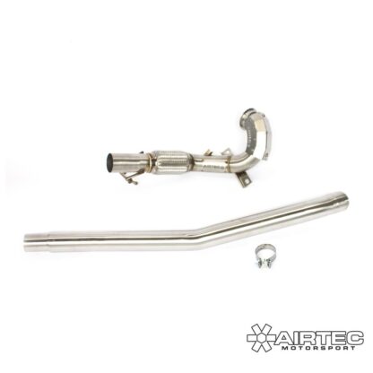 increased power output and a more aggressive exhaust note.Made to a high quality standard and all tubing is finished in brushed stainless steel.Designed and finished in the UK.We recommend this to be used with Stage 2 (ECU Software) but can be used with a standard car.Supplied with all relevant gaskets and fixings.Manufactured from T304 grade stainless steel tube.Formed using the finest mandrel bending machines.Finished with the AIRTEC plaque and shield for that approval of quality!Comes with both