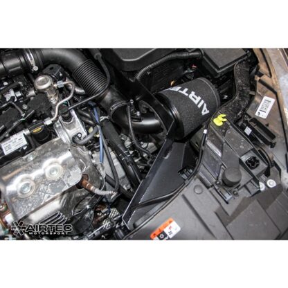 great looks and loud recirculation dump valve noise on let off.Features.Removes ugly original plastic & restrictive airboxAdds power and torqueMore responsive and exciting driving experienceEnhanced induction sound and turbo recirculation noise (dump valve 'psssh')Free flowing air filter & optional K&N dry charger filter coverCNC maf sensor boss with AS engraved logoPowder coated alloy heat-shield with 80mm cold feed pipe which directs air to bottom of filterAdds style to your engine bayEasy fitting; takes less than 15-20 minutes to installOptional Pro Hoses induction hose - Recommended for durability and strength compared to standard hose.Conclusion. It's easy to fit