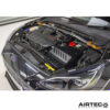 free-flowing cotton air filter that is housed inside a four-piece enclosure