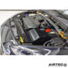 the laser cut heat shields provide a barrier from the heat of the engine and is fed cold air from the original front intake.The result is increased power