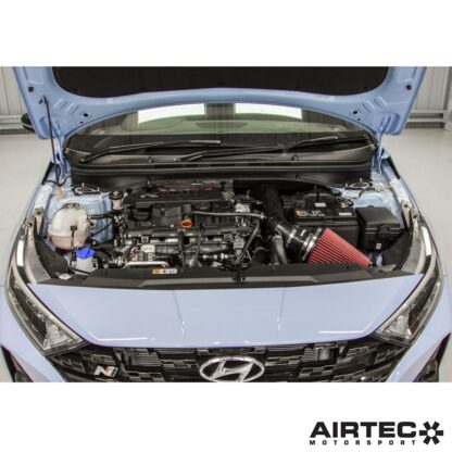 bolt-on modification for track or fast road use.This freer-flowing induction kit replaces the car’s original air box and restrictive intake set up. It features a large