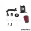 thanks to a louder induction note.The large filter is protected from warm air within the engine bay by a laser cut heatshield and the replacement intake pipe tapers instantly to 80mm to improve internal capacity. Made from aluminium