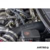 it also offers a smoother flow in comparison to the original pipework that varies in diameter.The kit fits neatly in place of the original to improve the look of the engine bay and comes with all fixtures
