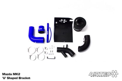 bolt on modification for track or fast road use. This freer-flowing induction kit replaces the car’s original and restrictive air box and plastic intake set up. It features a large