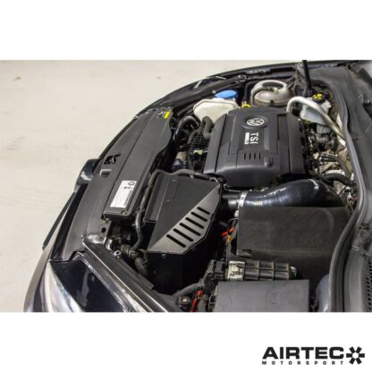 our kit features an alloy hard pipe to replace the restrictive OEM air box and intake set up. There is also the option to add our uprated silicone intake hose and turbo elbow hose - see below. To ensure the new air filter doesn't suffer with heat soak issues from the confines of the engine bay