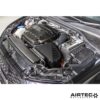 the two-piece laser cut heat shield protects the air filter and provides a shroud to ensure it channels only fresh air from the front intake.nThe result is increased power