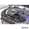 which utilises both of the front grille air intakes. The air box’s slotted lid helps to provide a heightened induction noise and the comprehensive fitting kit also includes a replacement Pro Hoses silicone coolant pipe that redirects underneath the air box to allow more space.The kit fits neatly in place of the original to improve the look of the engine bay and comes with all fixtures