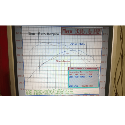 doesn't cost the earth and can be put back to standard within 10 minutes (warranty)Kit supplied with free clips for fitting.AS good AS it gets. Comes with 24 month warranty 'conditions apply'Dyno proven by WG Motorworks 336.6 BHP&nbsp; with the Airtec&nbsp;induction kit - 336.6bhp 390lbft." Only modifications are 3" Piper Exhausts Decat