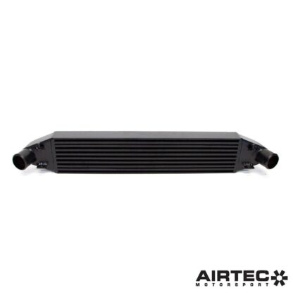 freer-flowing intercooler that is a direct replacement for the smaller and more restrictive OEM item. DYNO TESTEDFast Ford magazine intercooler test - measured in degrees CStandard intercooler: Run 1 Intake temp turbo into intercooler 140 - out of intercooler into engine 85Run 2 Intake temp turbo into intercooler 131 - out of intercooler into engine 92Run 3 Intake temp turbo into intercooler 140 - out of intercooler into engine 97AIRTEC Motorsport intercooler: Run 1 Intake temp turbo into intercooler 140 - out of intercooler into engine 31Run 2 Intake temp turbo into intercooler 150 - out of intercooler into engine 38Run 3 Intake temp turbo into intercooler 152 - out of intercooler into engine 39DimensionsOEM IntercoolerWidth: 690mmHeight: 130mmDepth: 50mmCapacity: 4.5 litresFront area: 900cm²AIRTEC Motorsport IntercoolerWidth: 710mmHeight: 150mmDepth: 70mmCapacity: 7.5 litresFront area: 1