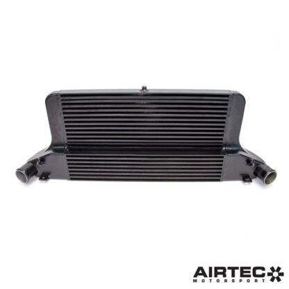 the AIRTEC intercooler keeps the temps low enough so you keep all your power.Dimensions:OEM IntercoolerWidth: 690mmHeight: 130mmDepth: 50mmCapacity: 4.5 litresFront area: 900cm²AIRTEC Motorsport IntercoolerWidth: 615mmHeight: 350mmDepth: 85mm to 40m stepped coreCapacity: 12.1 litresFront area: 2