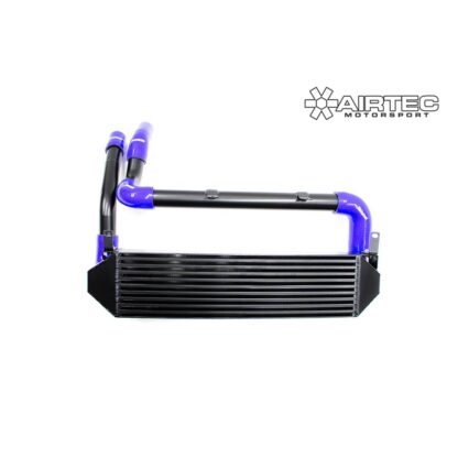 specked to AIRTEC Motorsport designAIRTEC Motorsport cast end tanks for improved Airflow and unbeatable strengthComes with silicon and alloy boost pipe connecting hoses - includes stainless clipsFitting takes 2-3 hours